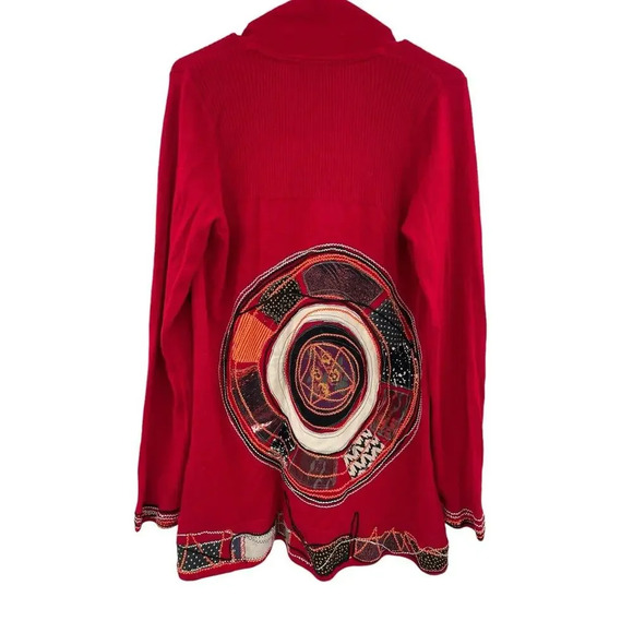 The Collection Debenhams Sweater Embroidered Patch size UK 16 US 12 Cotton Blend - Picture 5 of 11